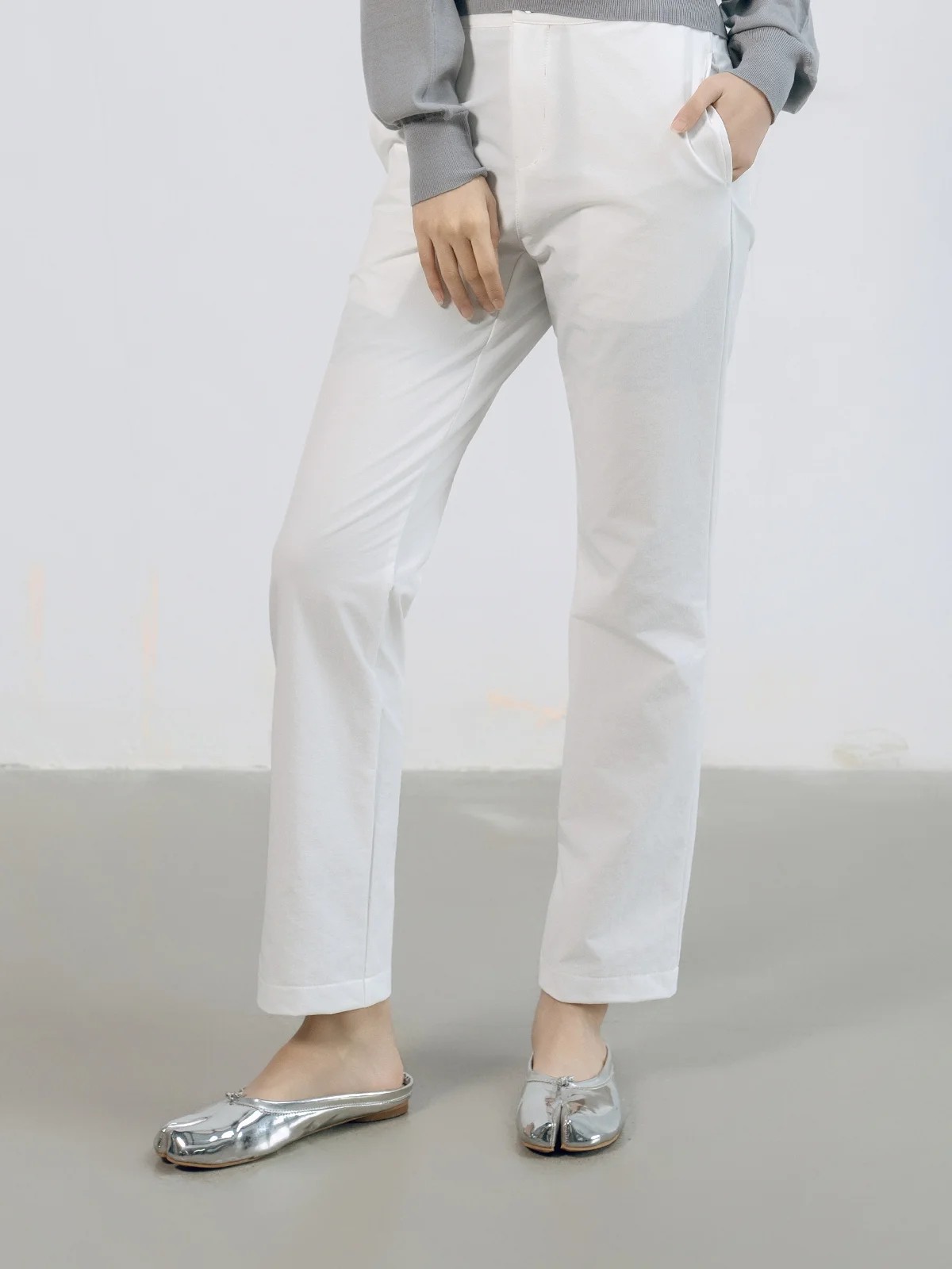 360°ストレッチスリムパンツ モノトーン