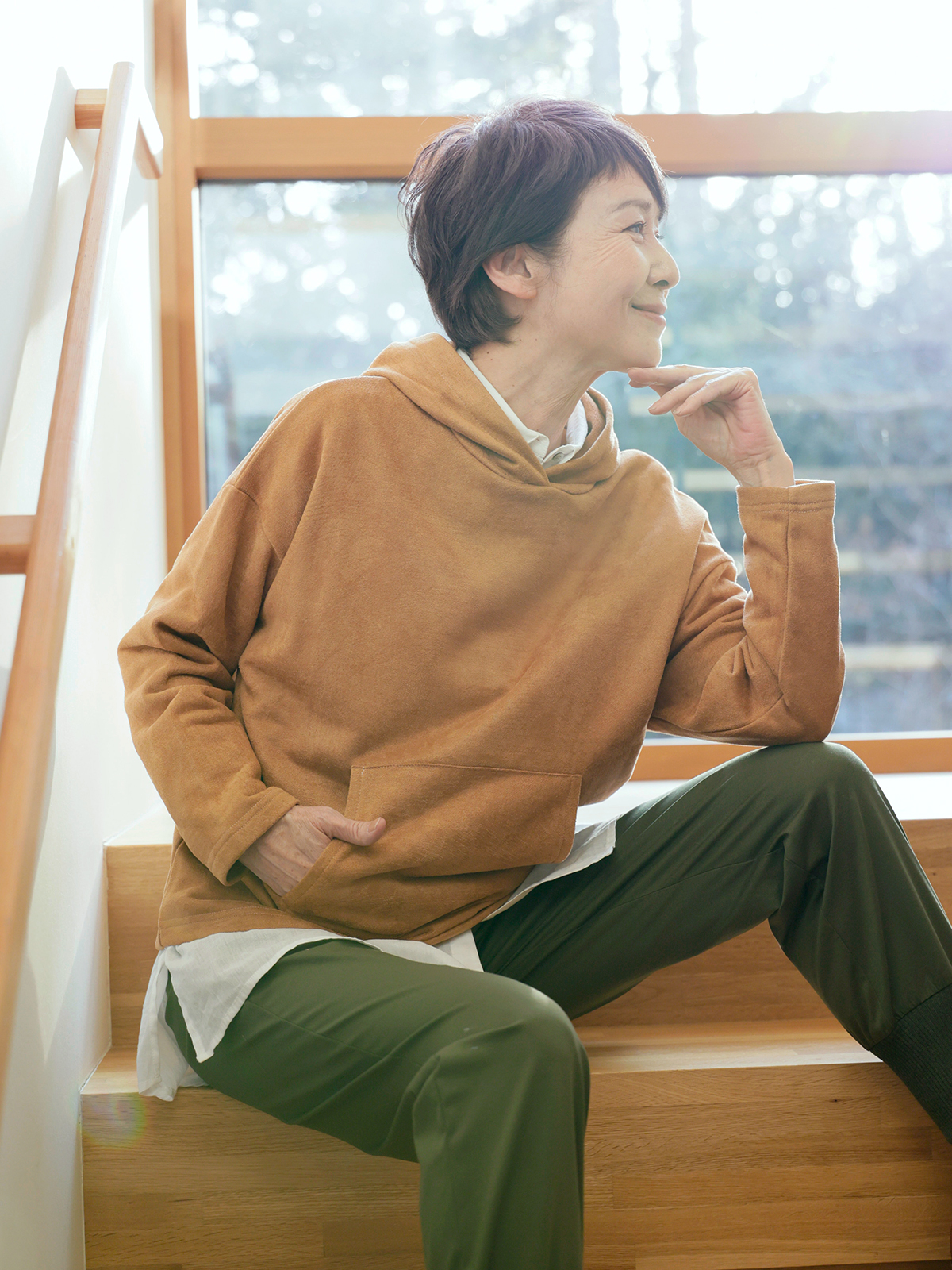 エコスエードパーカー　サステナブル