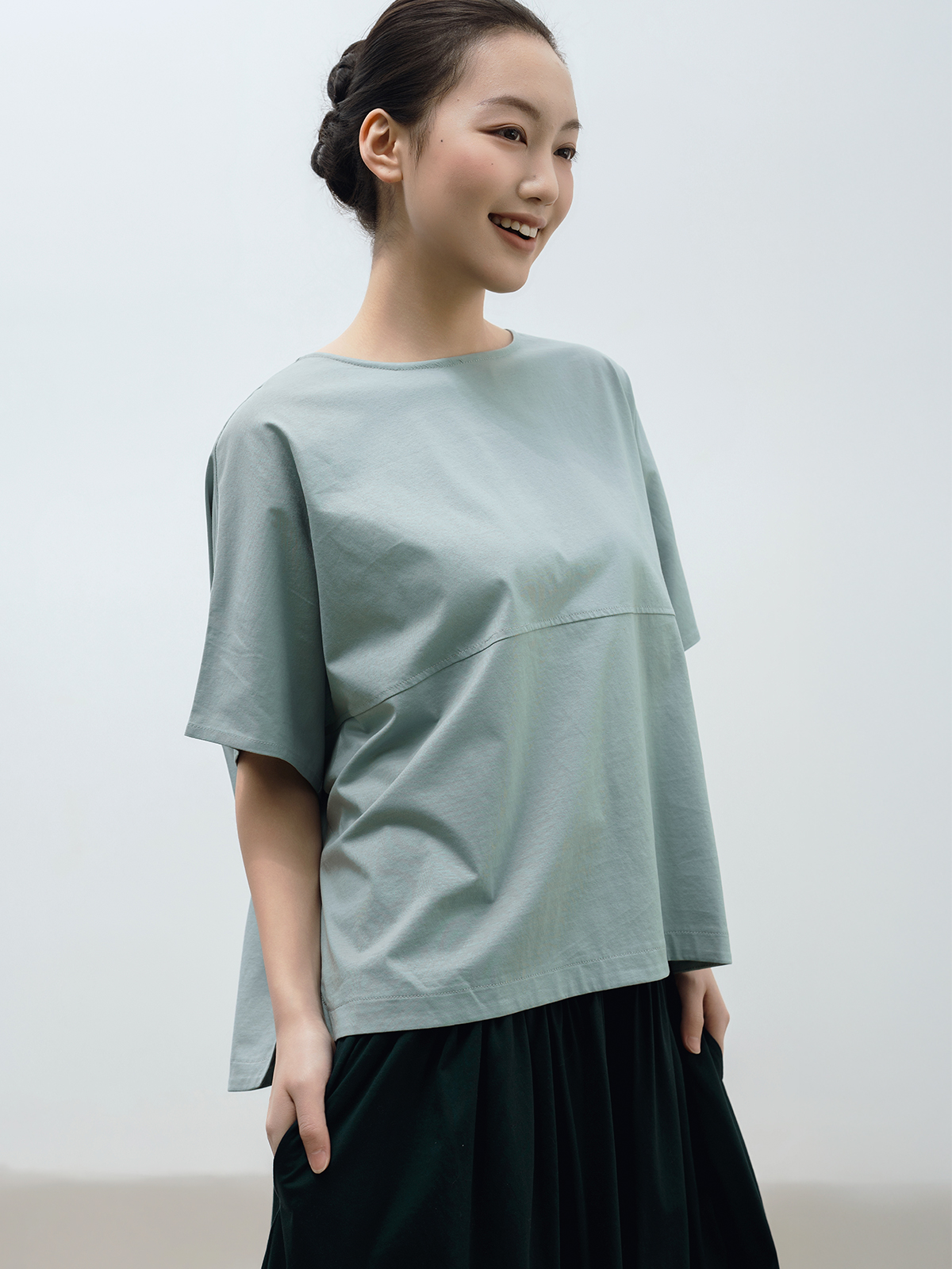 コットン切り替えT サステナブル