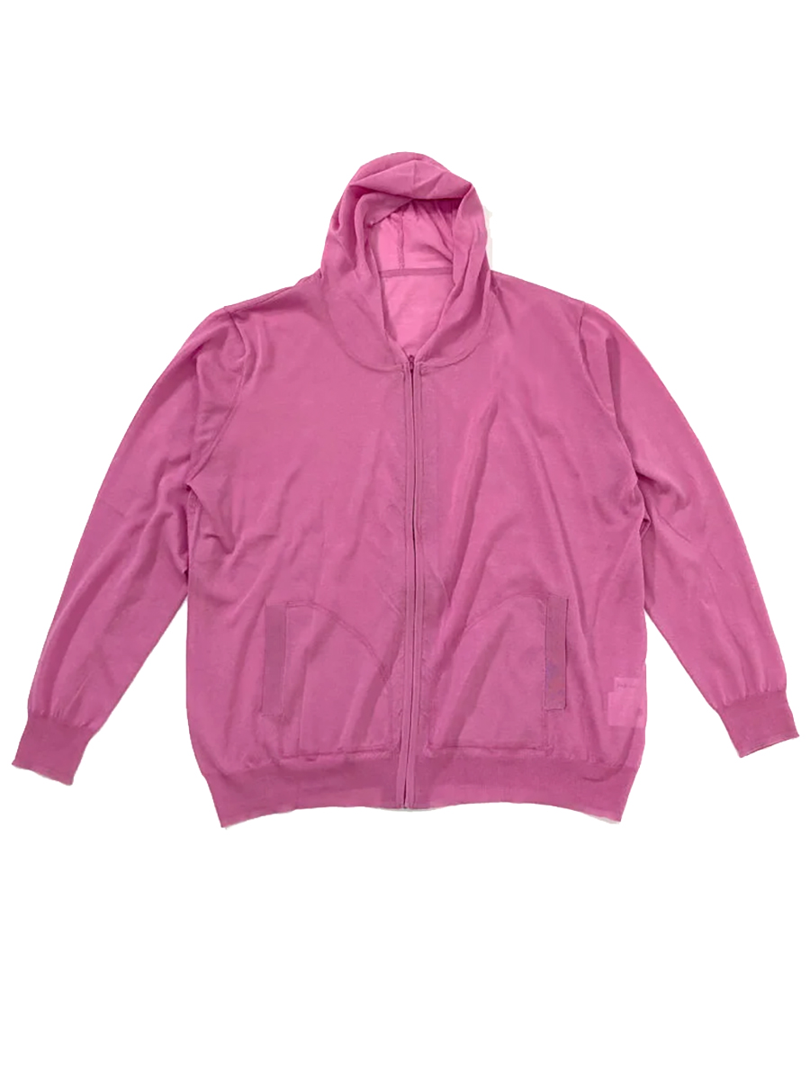 残糸コットンアセテート薄手パーカー　サステナブル