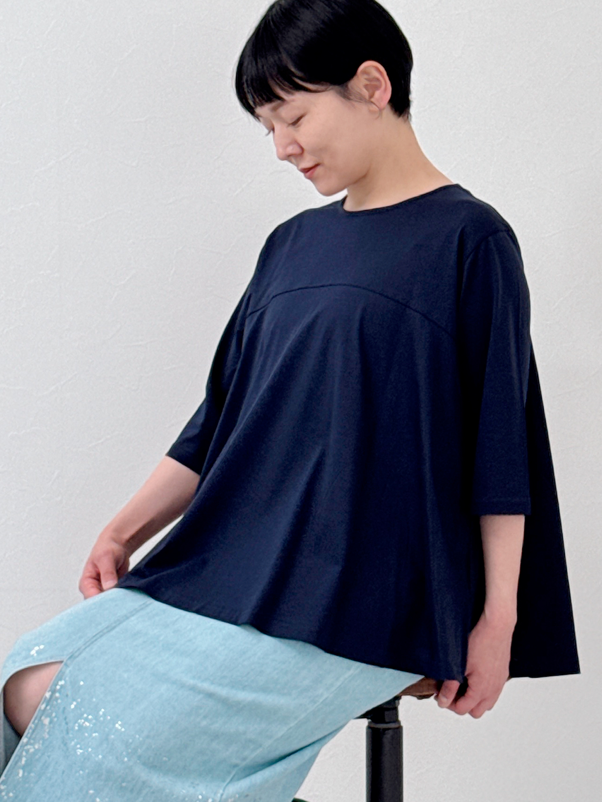 5分袖フレアTシャツ|バルバリ公式ECサイト|株式会社 ザスト|レディース 