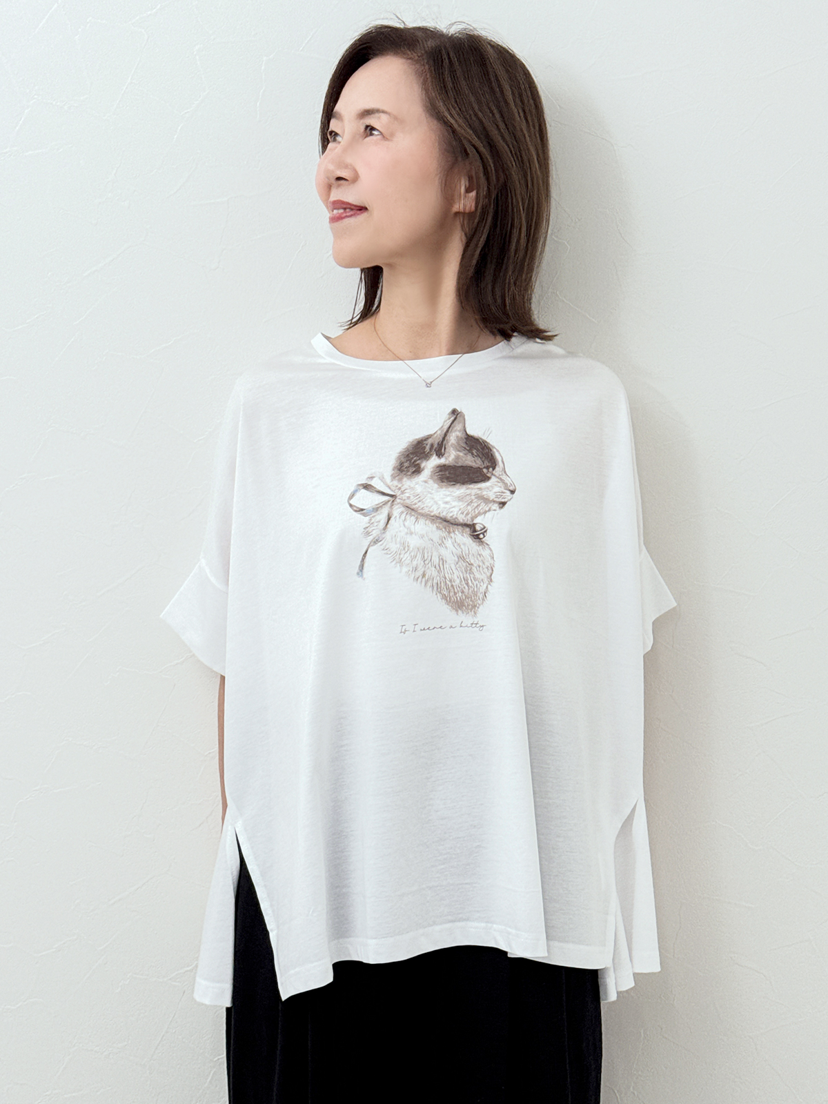 スタッフデザインT 愛猫「ミー」とつくった、猫Tシャツ