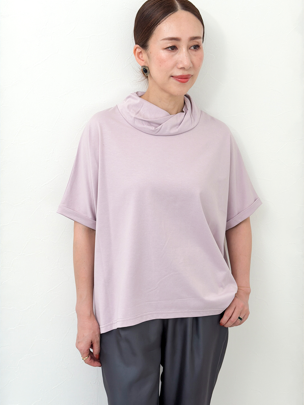 UVカットロールカラーTシャツ